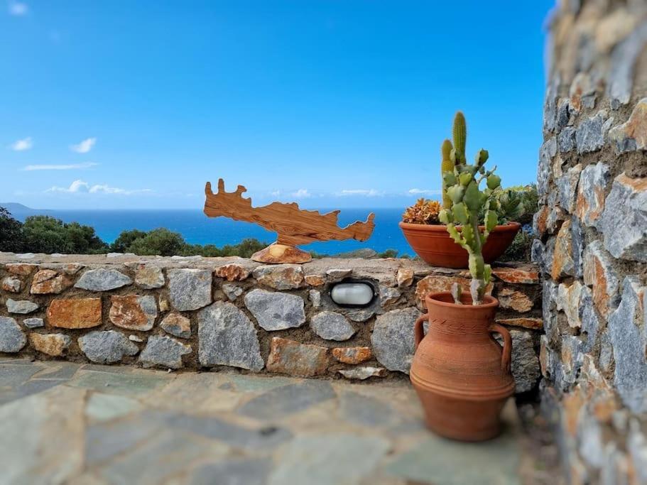 Villa Mavri Ruhige Private Pool Villa, Meerblick Agia Paraskevi  Exteriör bild
