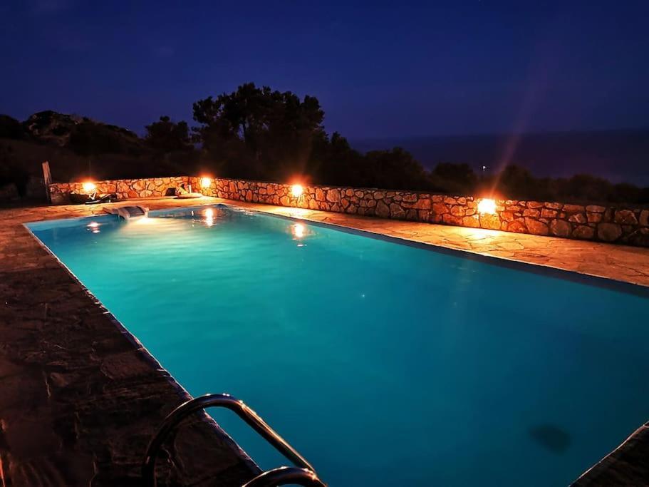 Villa Mavri Ruhige Private Pool Villa, Meerblick Agia Paraskevi  Exteriör bild