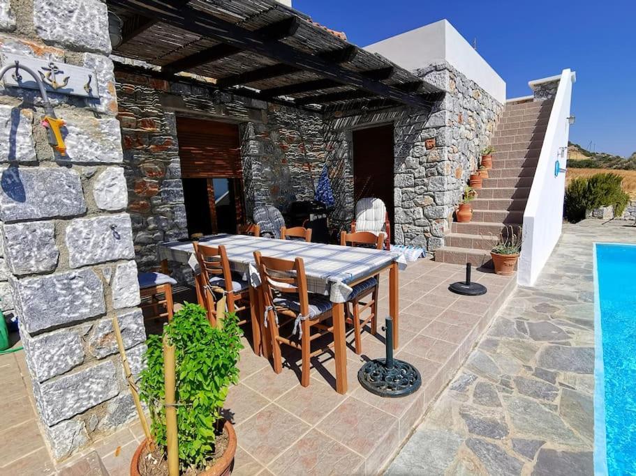 Villa Mavri Ruhige Private Pool Villa, Meerblick Agia Paraskevi  Exteriör bild
