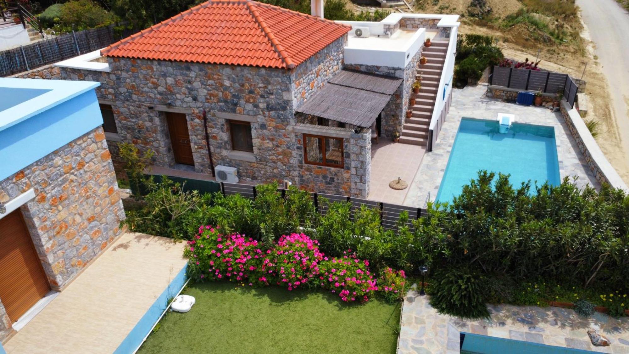 Villa Mavri Ruhige Private Pool Villa, Meerblick Agia Paraskevi  Rum bild